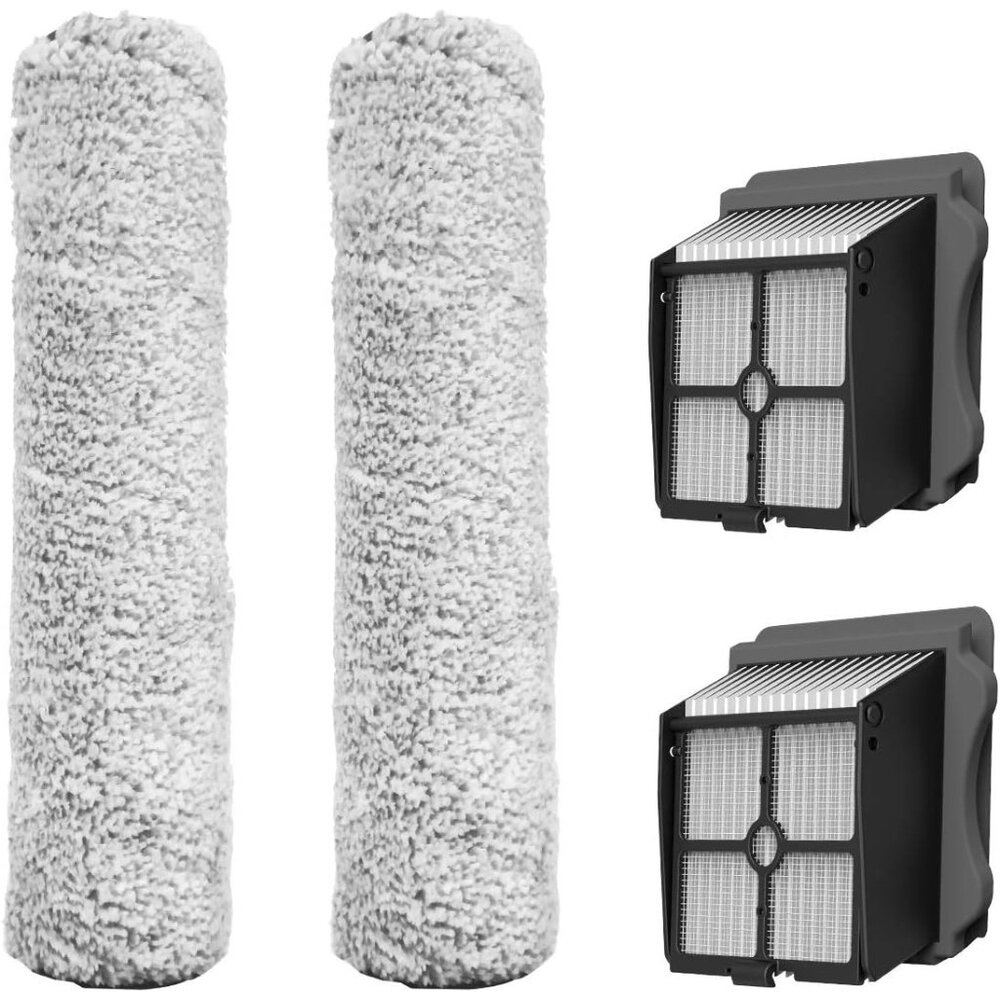 *NEW* Tineco 2 HEPA Assembly & 2 Brush Roller Set for iFLOOR 3 Series